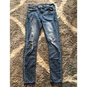 Express women’s jeans cropped leggings